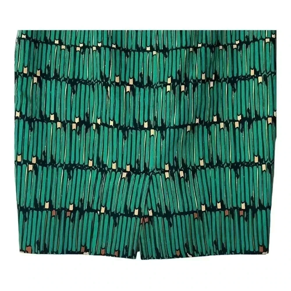 1357. THE LIMITED TWILL KNEE LENGTH SKIRT‎ GREEN/BROWN/TAN IN COLORS SIZE 2
